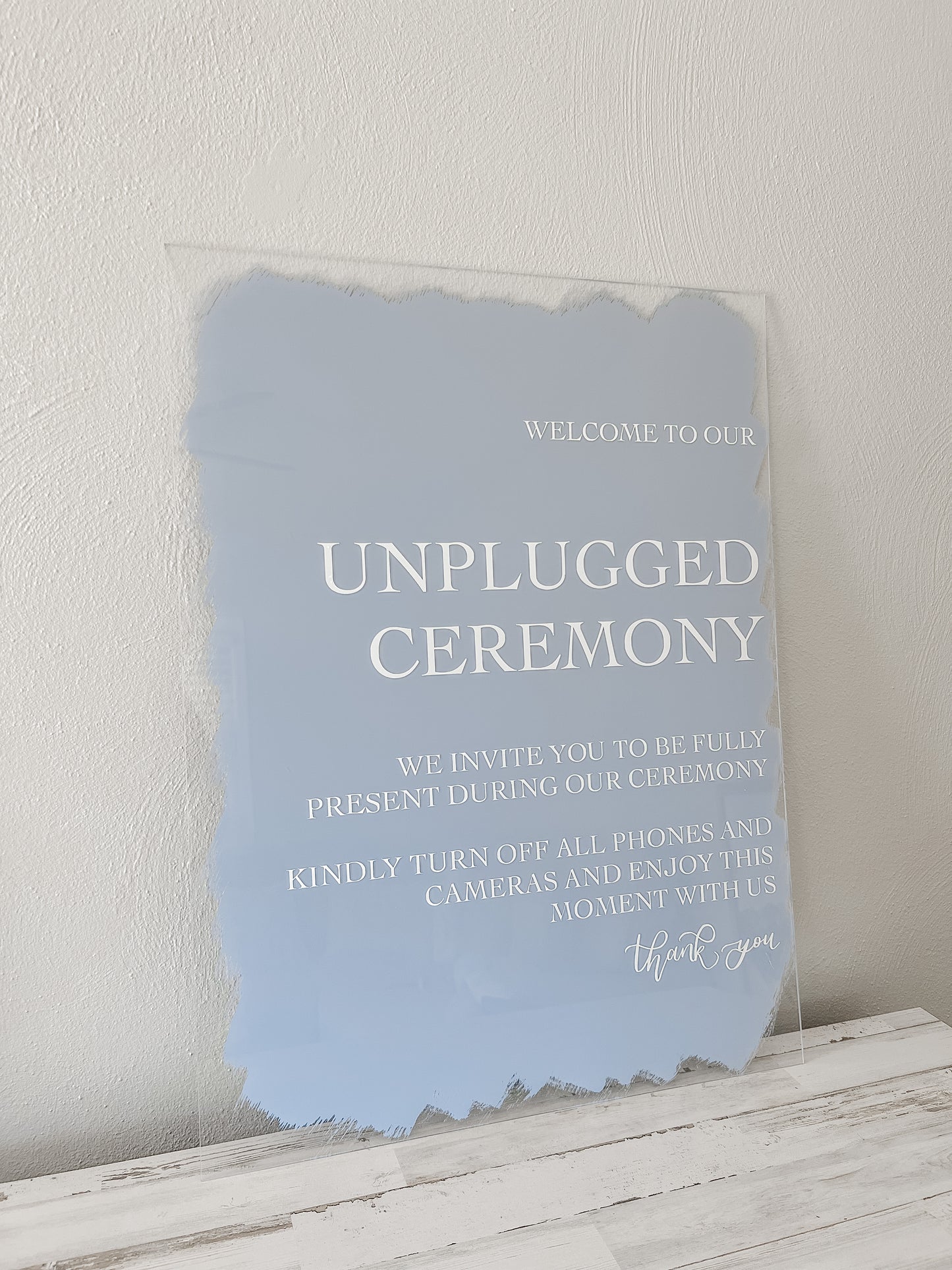 Unplugged Ceremony Sign