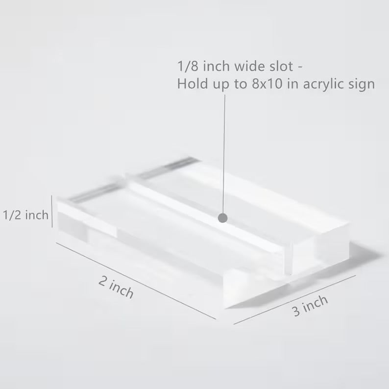 Acrylic Sign Stand