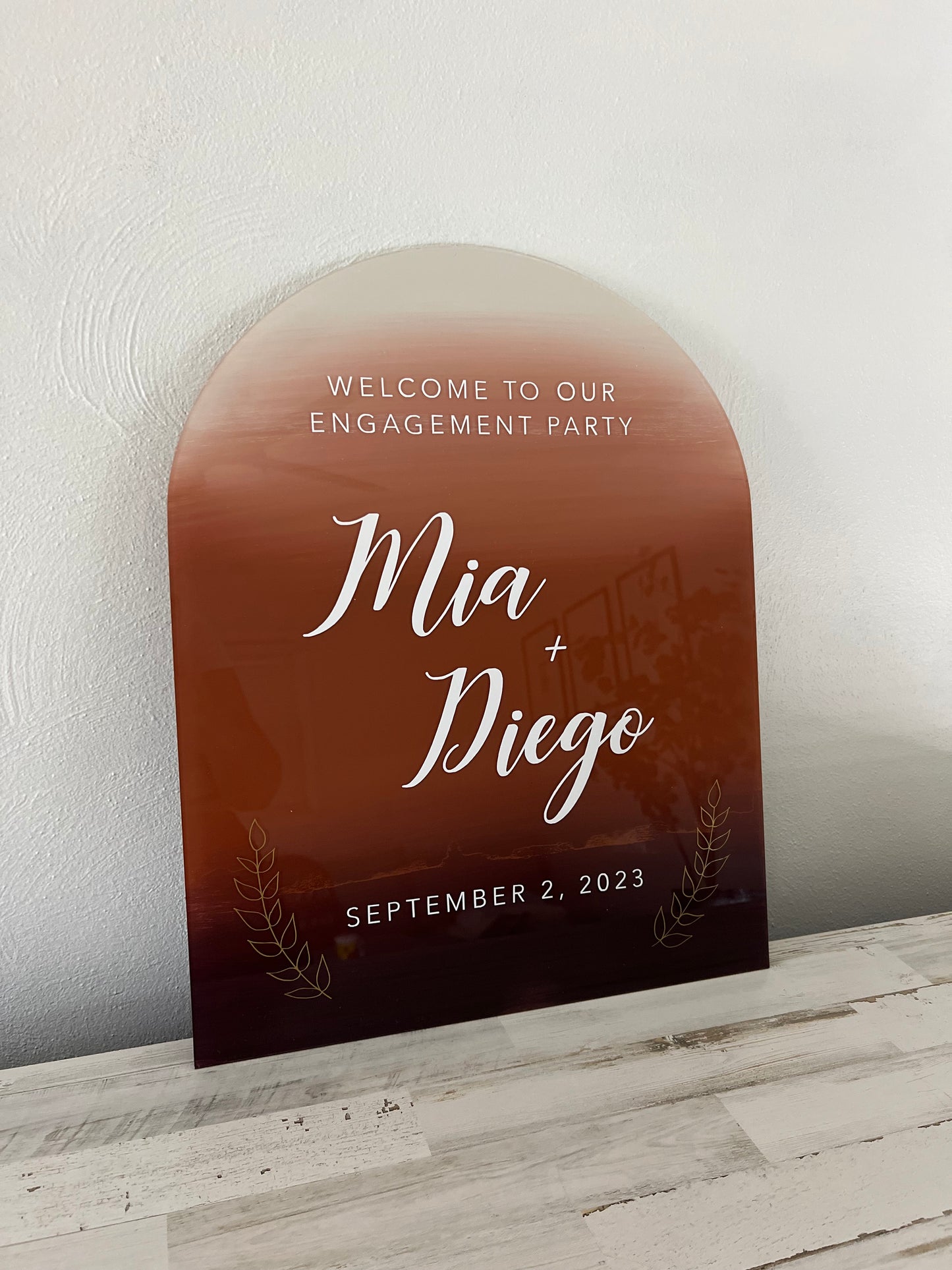 Engagement Arch Sign