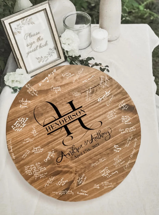 Alternative Wooden Guestbook