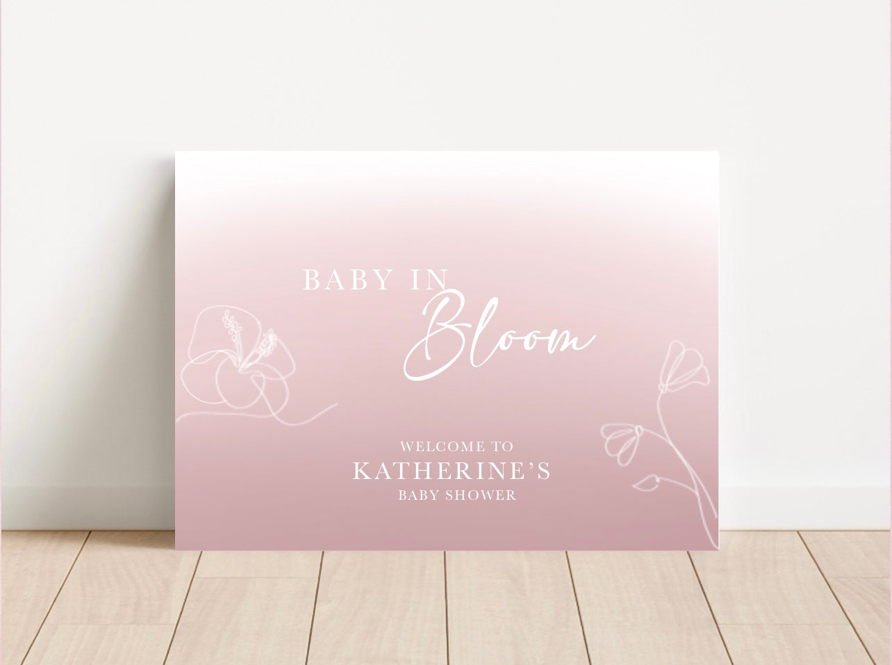 Baby In Bloom Sign