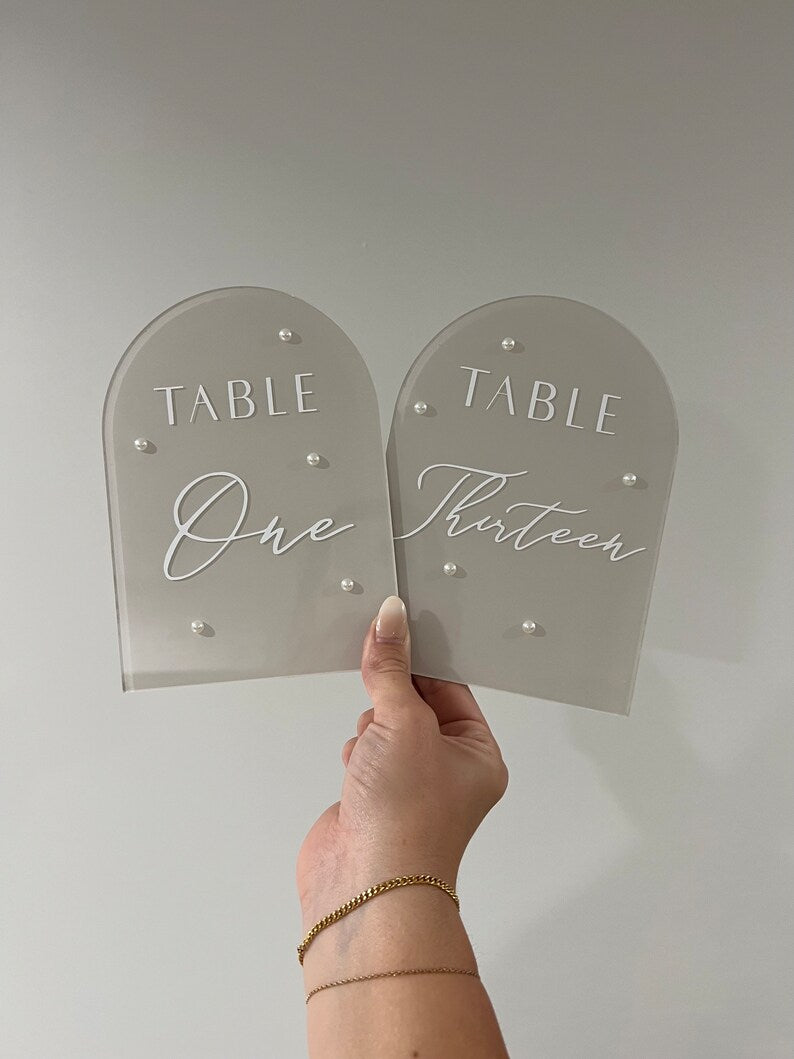 Arch Table Number With Stand