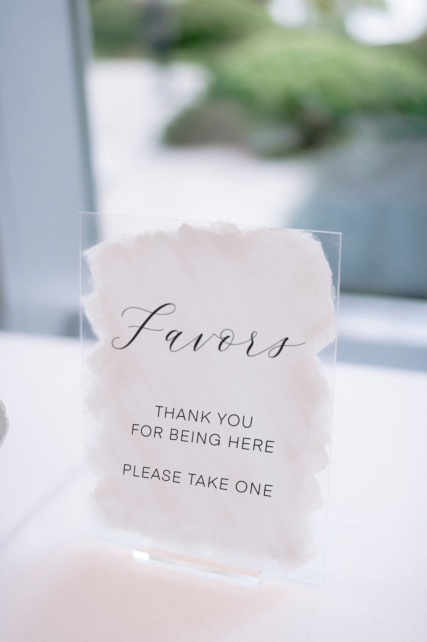 Favors Sign