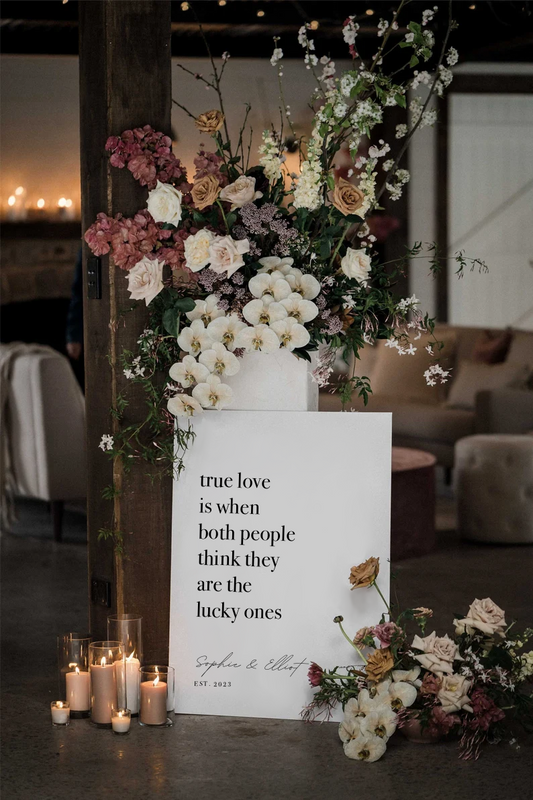 True Love Quote Sign