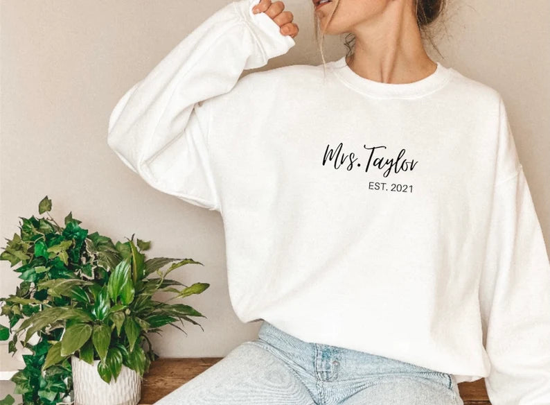 Custom Mrs. Sweatshirt