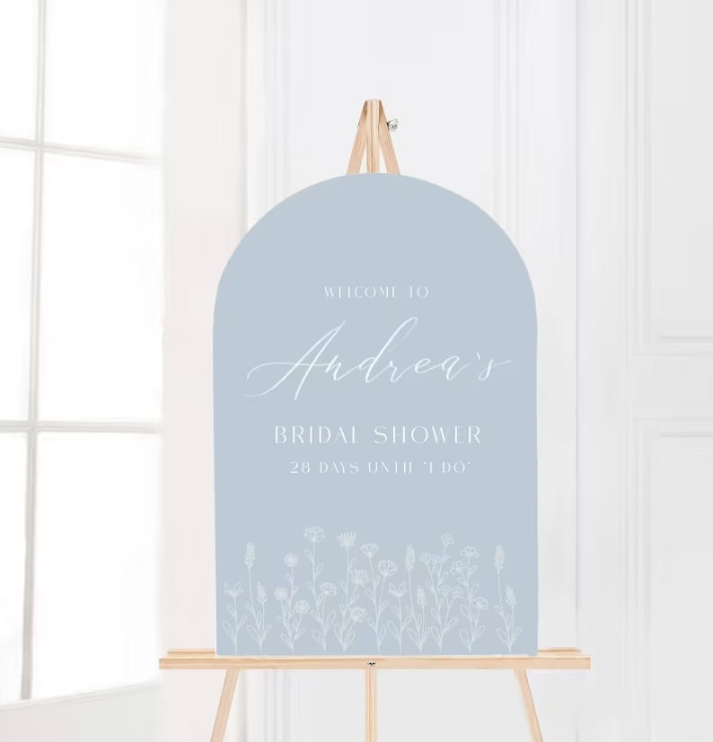 Arch Bridal Shower Sign