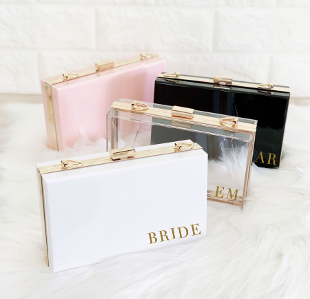 Acrylic Bridal Party Clutches