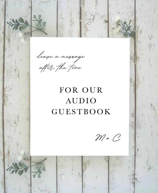 Audio Guestbook Sign