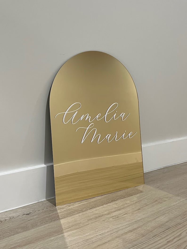 Arch Mirror Sign