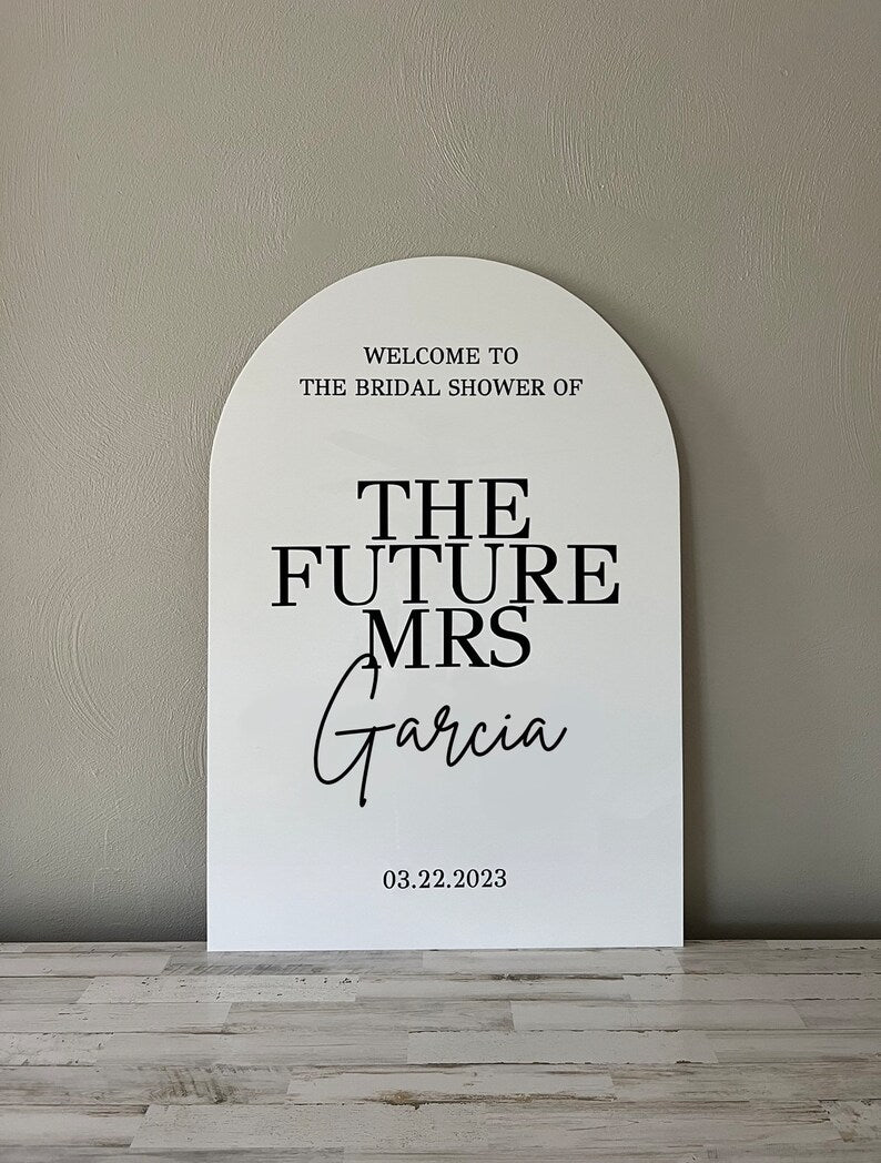 The Future Mrs Bridal Shower Sign