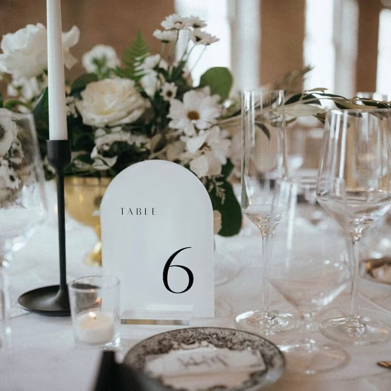 Arch Table Number With Stand