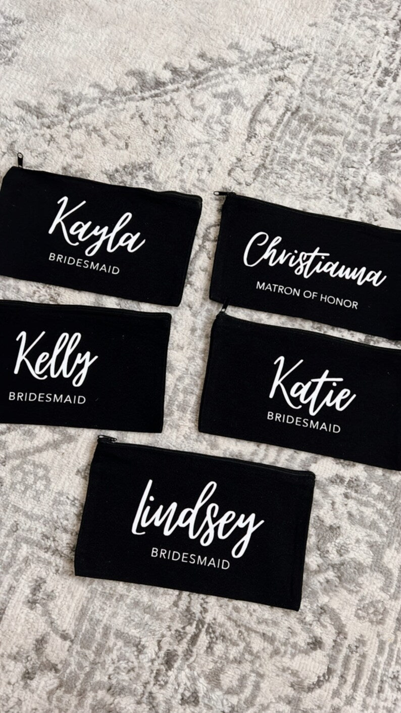 Bridesmaid Makeup Bags