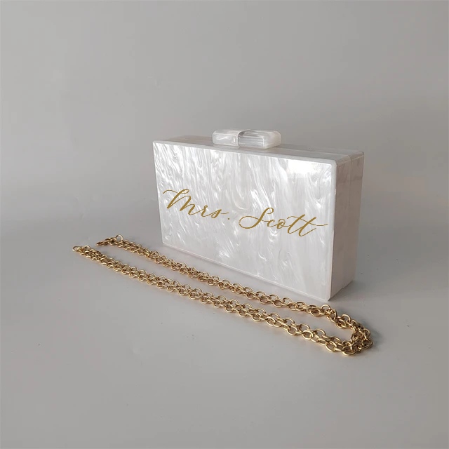 Pearl Acrylic Clutch