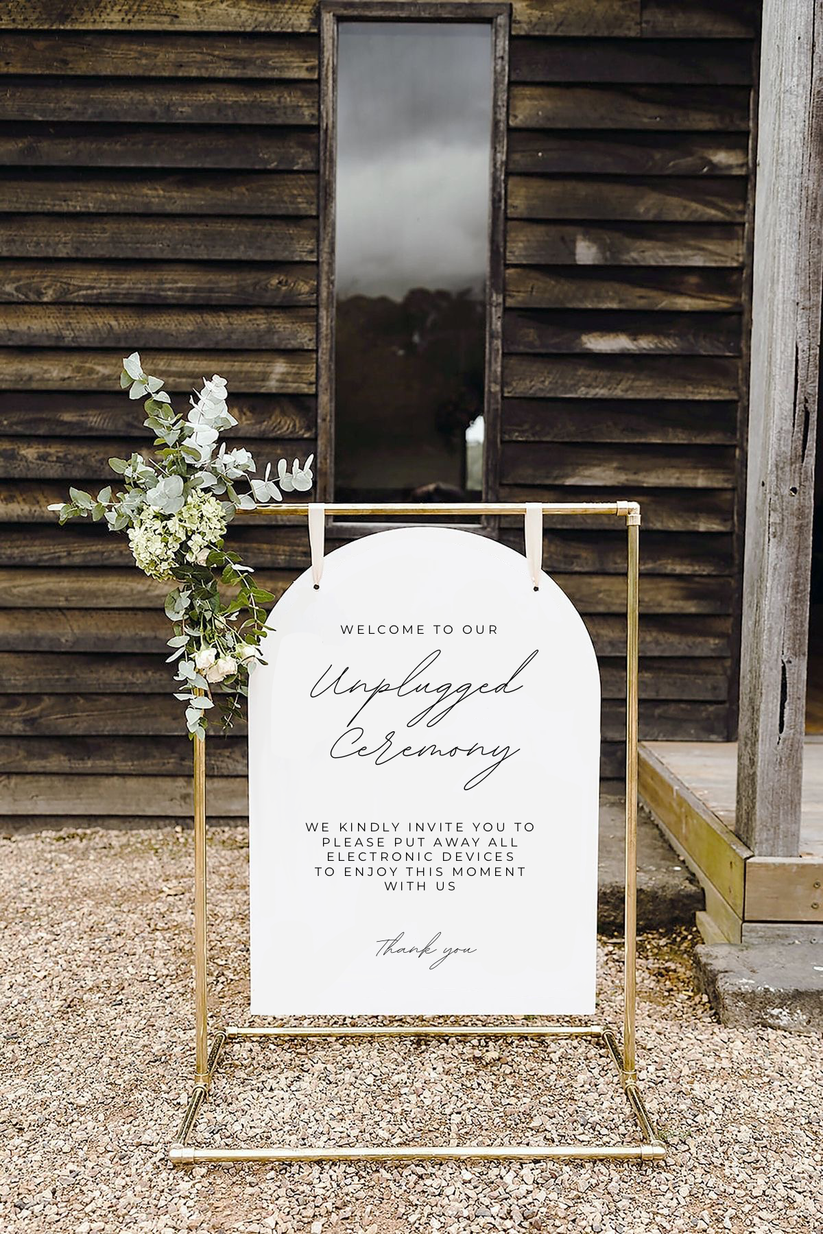 Unplugged Ceremony Sign