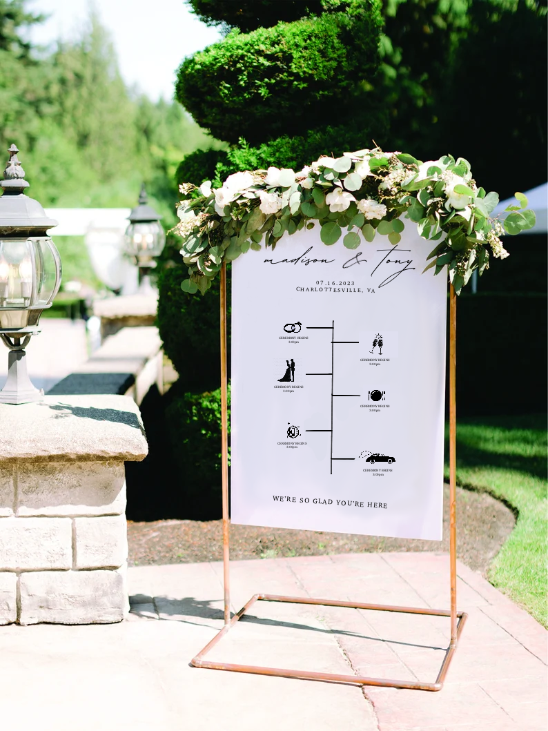 Wedding Timeline Sign